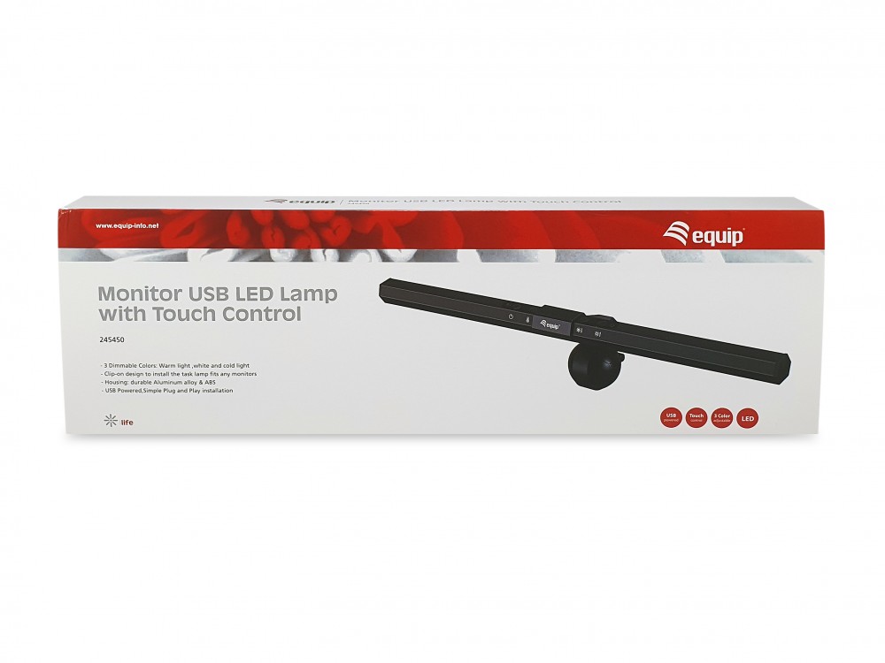 EQUIP LIFE CANDEEIRO MONITOR LED TOUCH CONTROL USB BLACK — miniatura 4