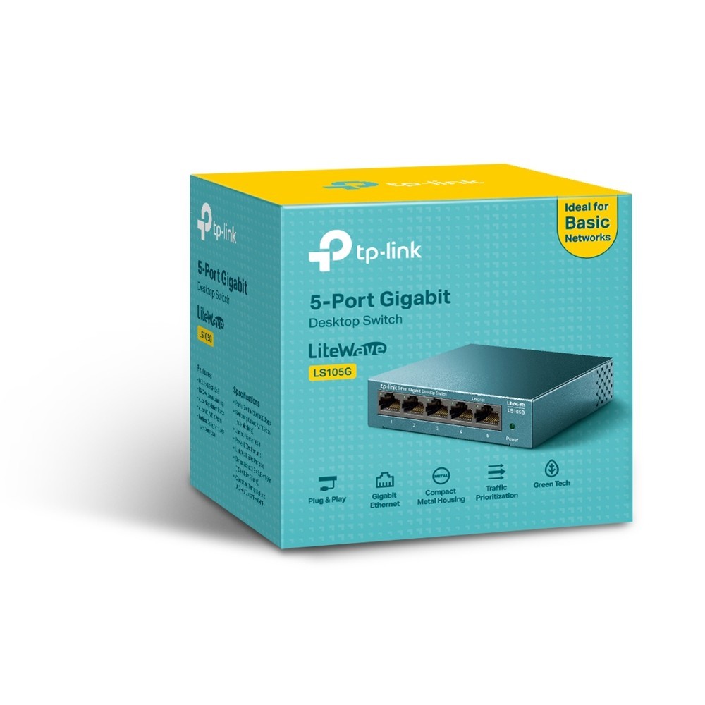TP-LINK SWITCH LITEWAVE 5-PORT GIGABIT DESKTOP — miniatura 5