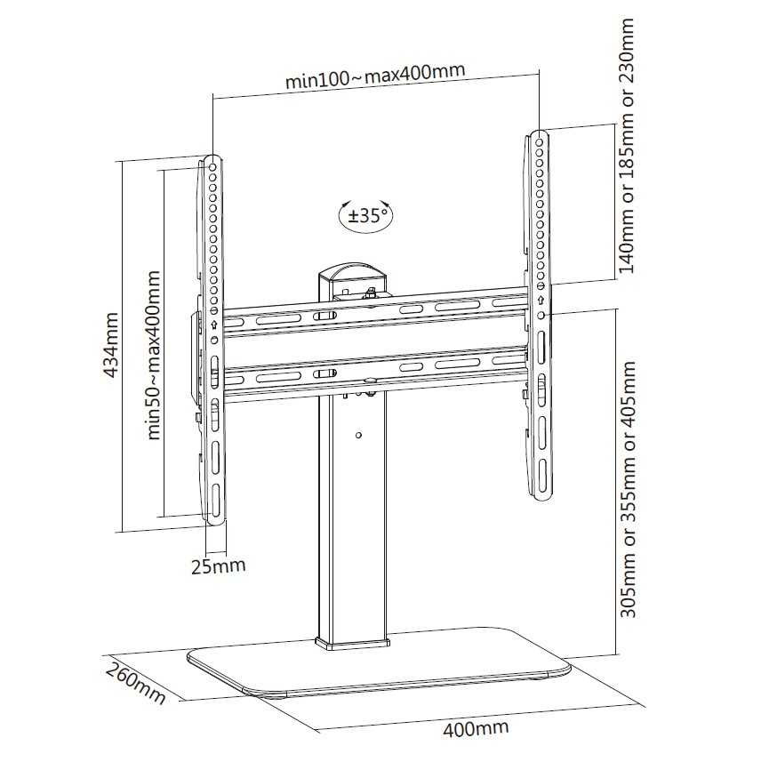 Equip Suportes de TV universais de 32"-55” — miniatura 9