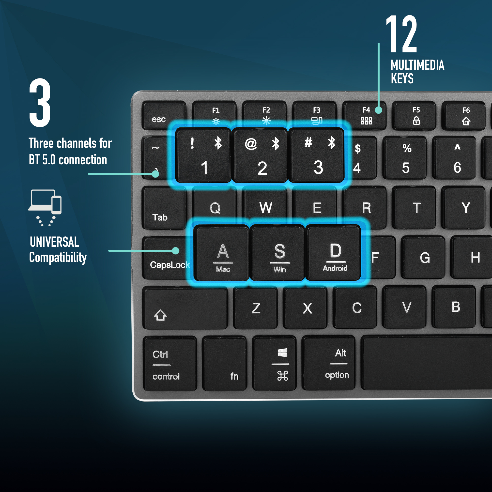NGS FORTUNE-BT, QWERTY, PT — miniatura 13