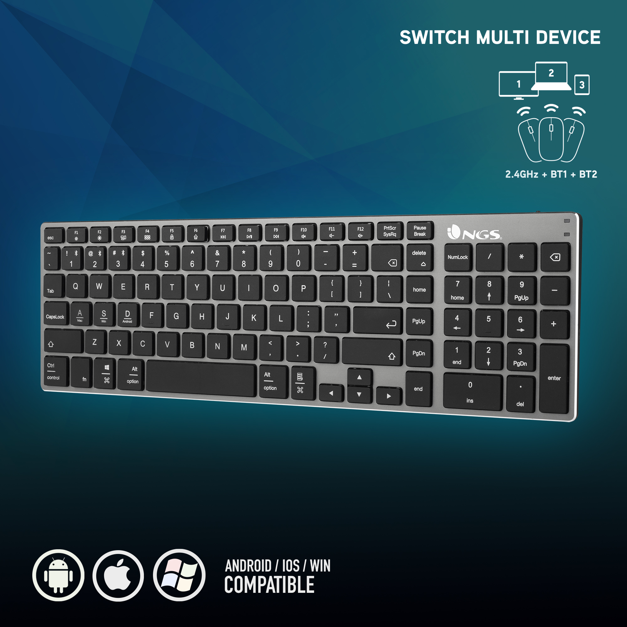 NGS FORTUNE-BT, QWERTY, PT — miniatura 9