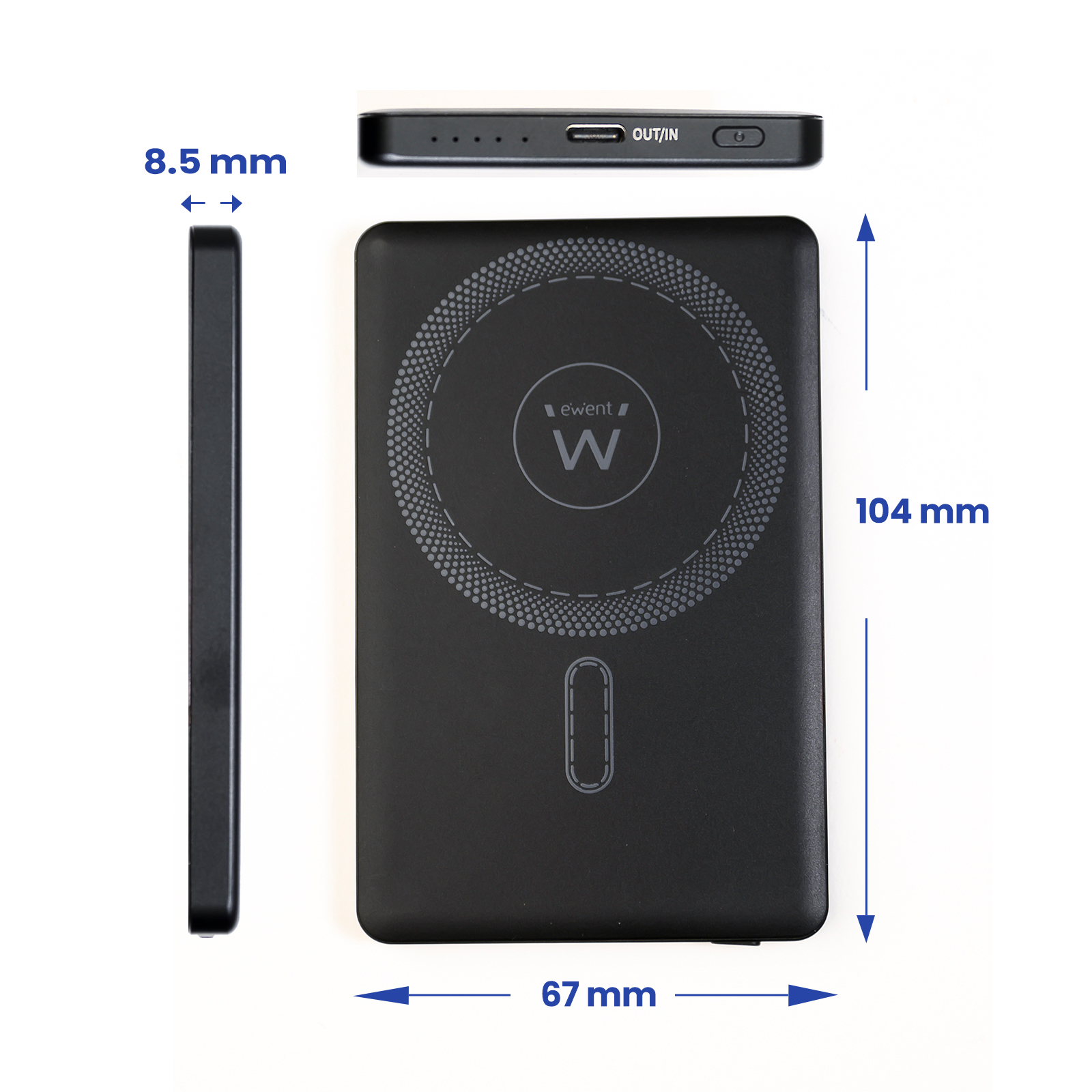 Ewent UltraSlim 5000mAh MagSafe PD 22.5W Power Bank — miniatura 2