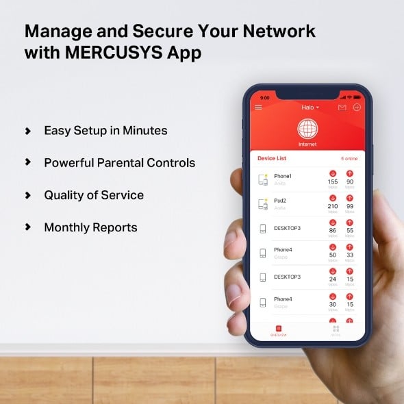 MERCUSYS HALO H50G AC1900 WHOLE HOME MESH WI-FI SYSTEM — miniatura 9