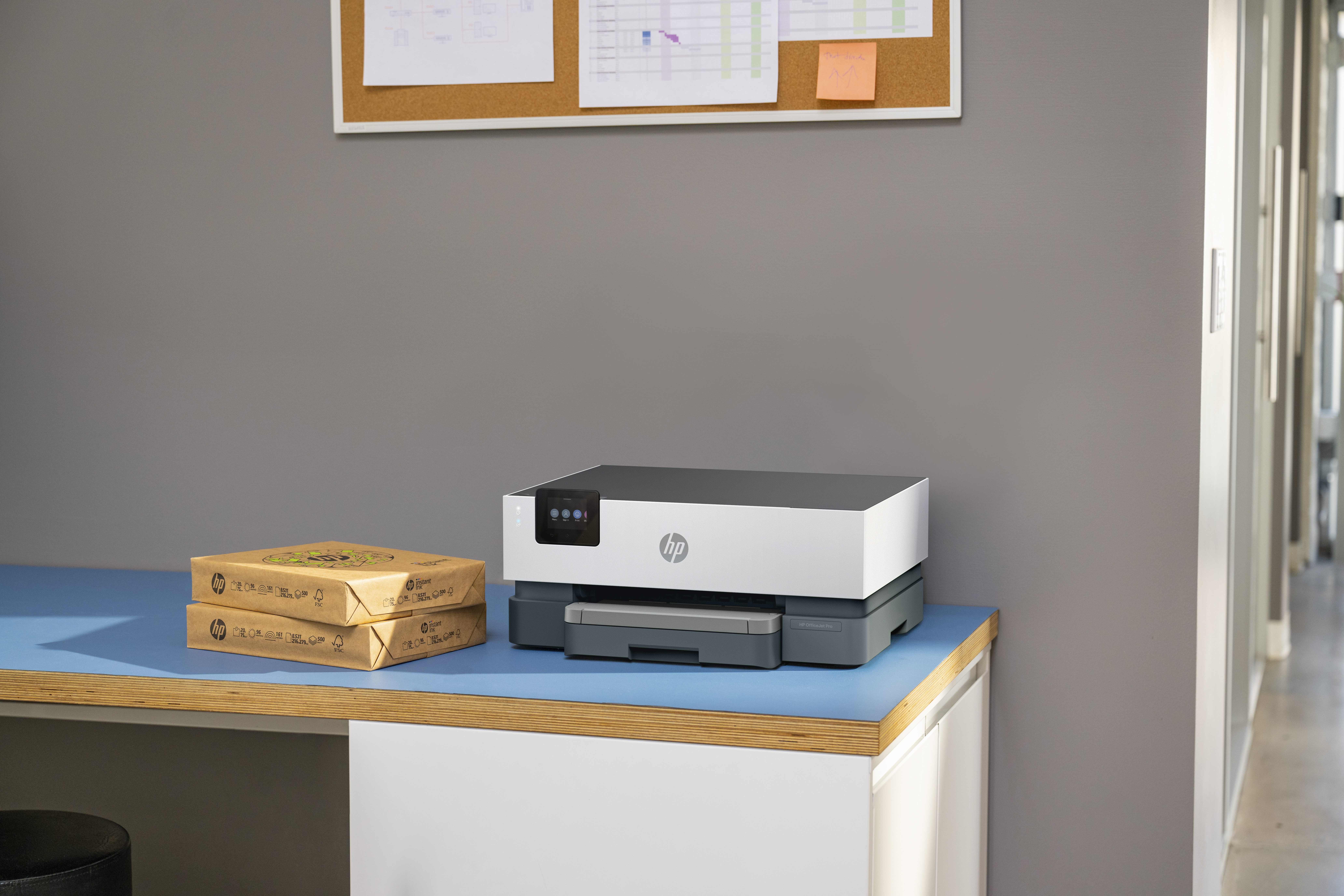 HP OfficeJet Pro 9110b Sem fios Cor Impressora, Impressão frente e verso — miniatura 12