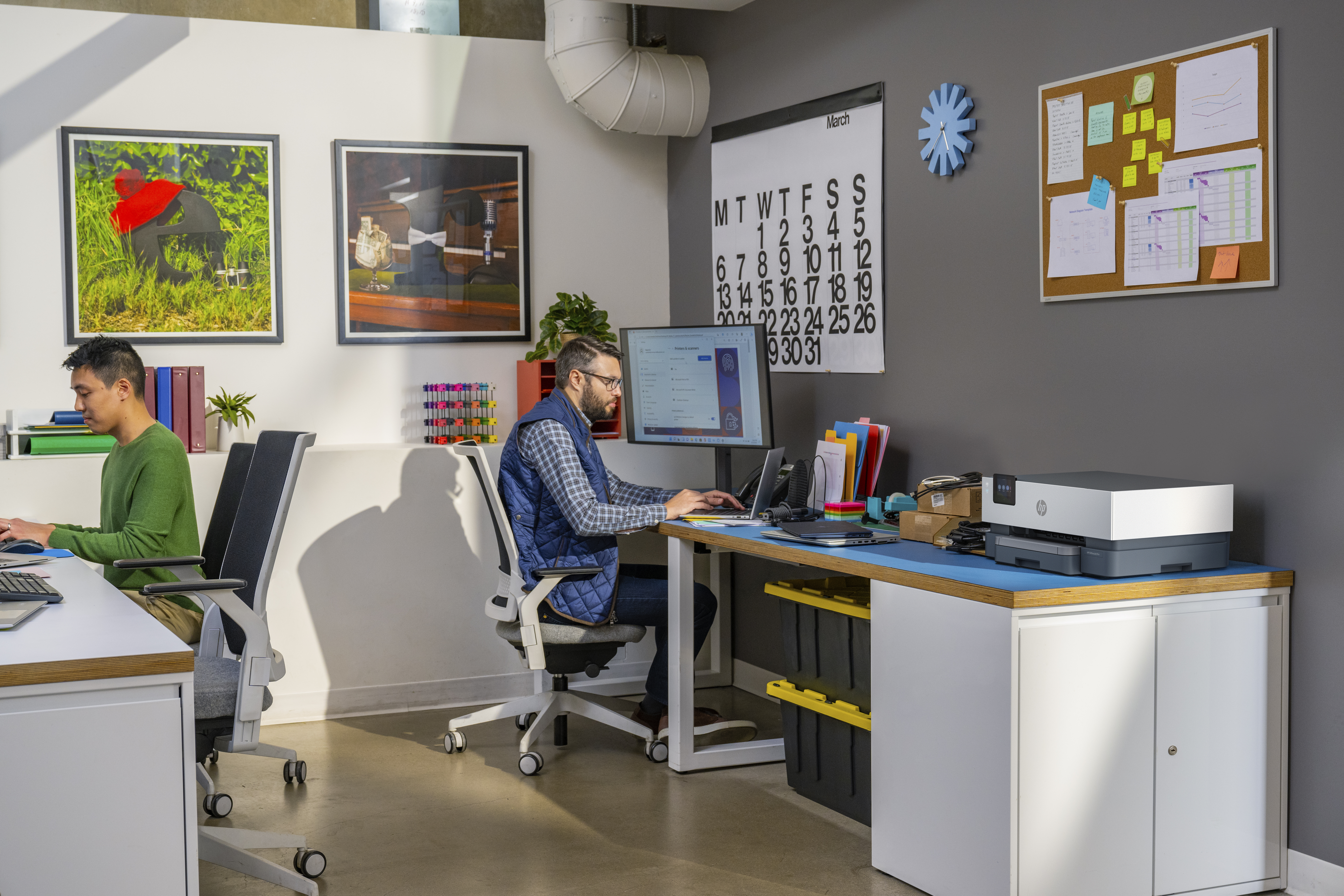 HP OfficeJet Pro 9110b Sem fios Cor Impressora, Impressão frente e verso — miniatura 10