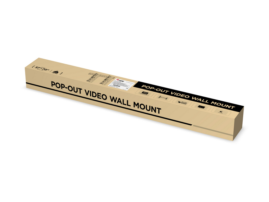 Equip 650351 Suporte de montagem em parede de vídeo pop-out de 37"-70” — miniatura 10
