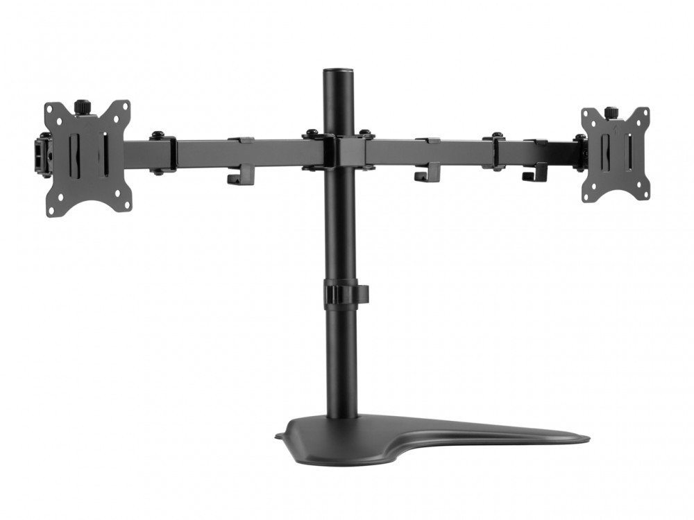 EQUIP ERGO SUPORTE SECRETARIA 2 MONITORES 17" 32" ROTACAO 360º 650123 — miniatura 2