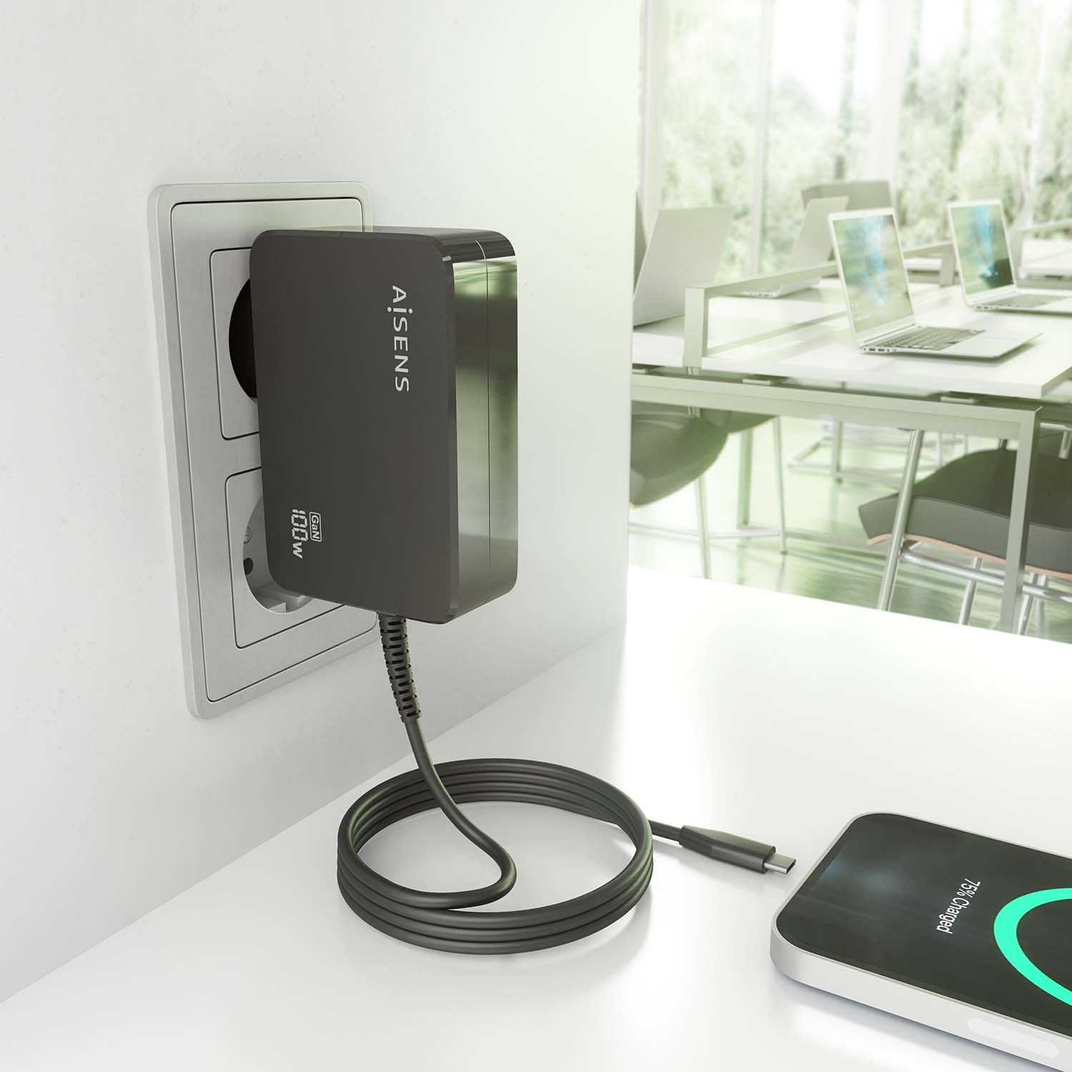 AISENS ASCH-1PD100WL50-BK — miniatura 6