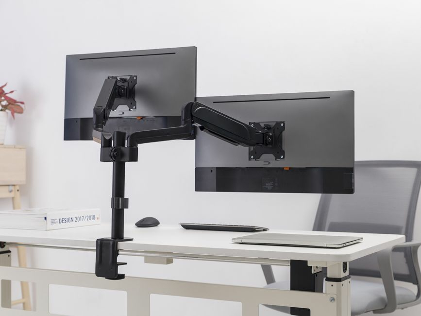 EQUIP ERGO SUPORTE SECRETARIA 17" 32" DUAL MONITOR DESK MOUNT BRACKET 650133 — miniatura 5