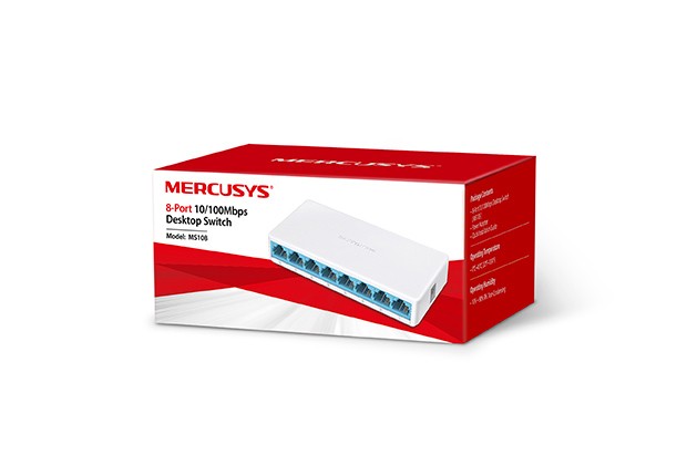 MERCUSYS MS108 DESKTOP SWITCH 8-PORT 10/100MBPS — miniatura 2