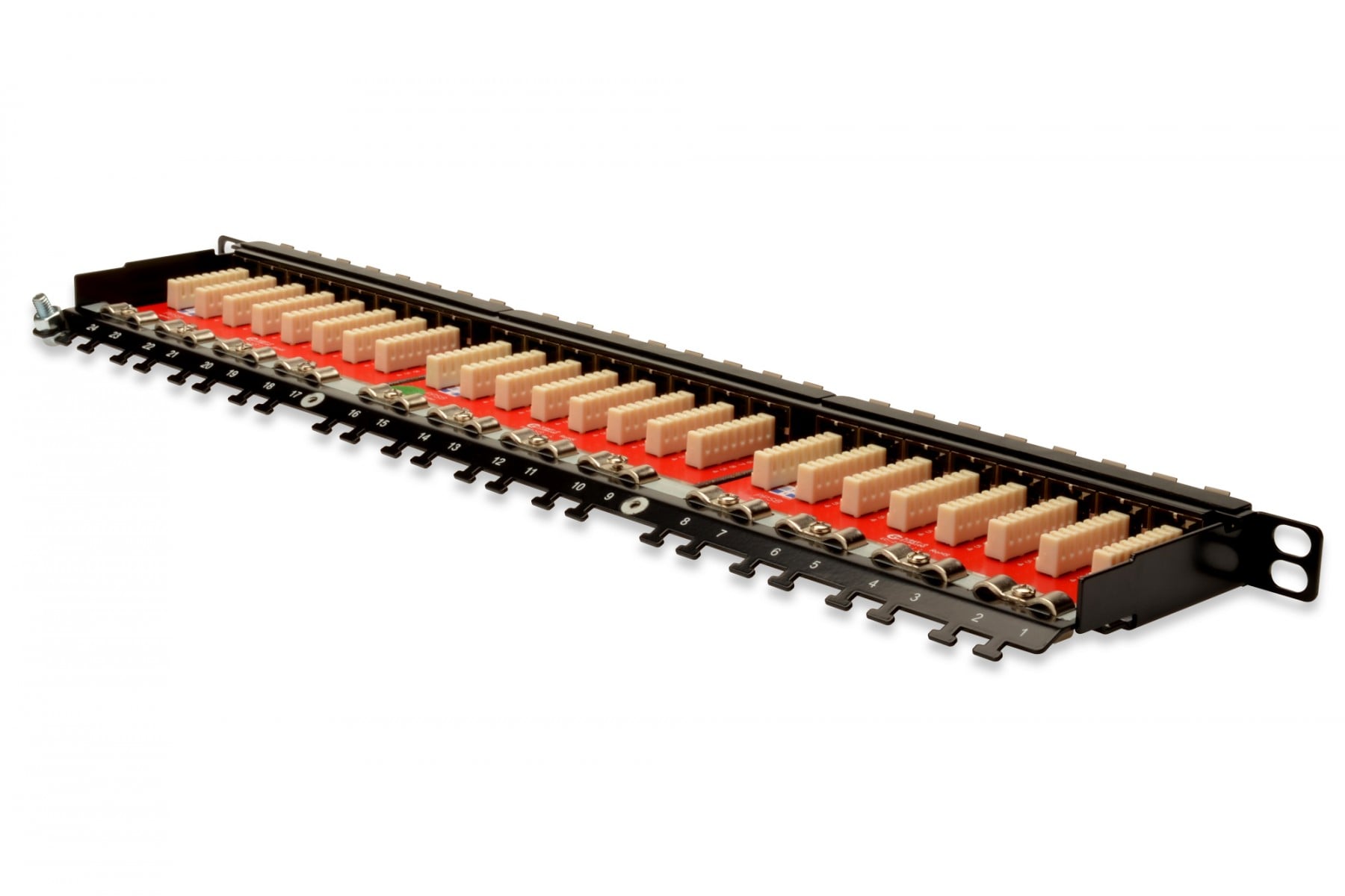 DIGITUS PATCH PANEL 19" 24P CAT6A 0.5U BLINDADO PRETO — miniatura 3