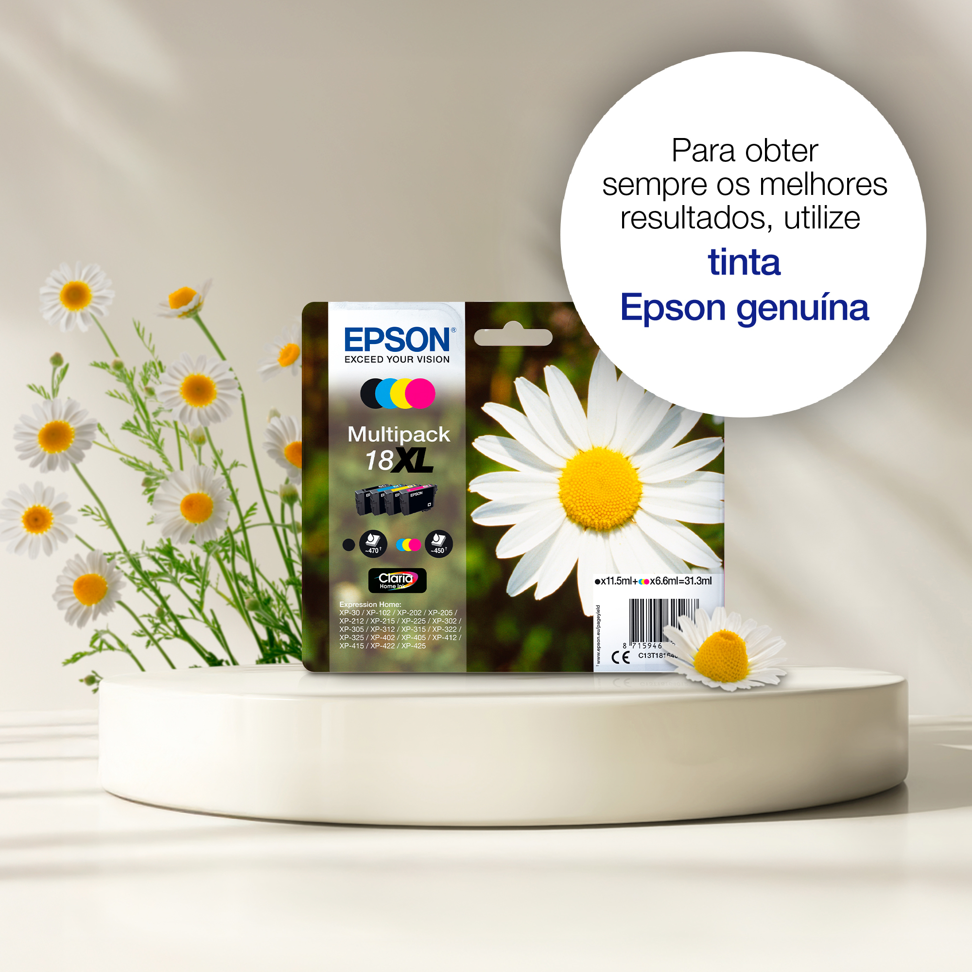 Epson Daisy 18XL Conjunto individual preto Claria Home Margarida — miniatura 4