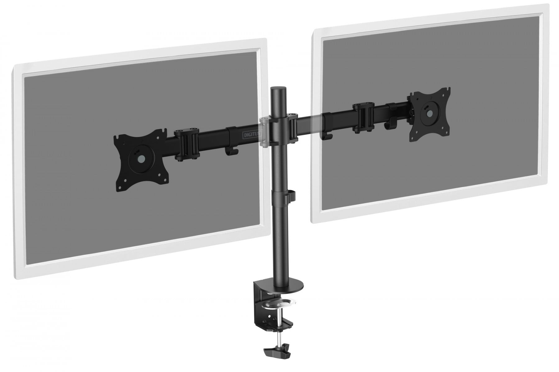 DIGITUS SUPORTE UNIVERSAL FIXO DE SECRETÁRIA P/2 MONITORES — miniatura 3