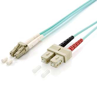 EQUIP CHICOTE FIBRA DPX MULTIMODE LC/SC OM3 1M — miniatura 2