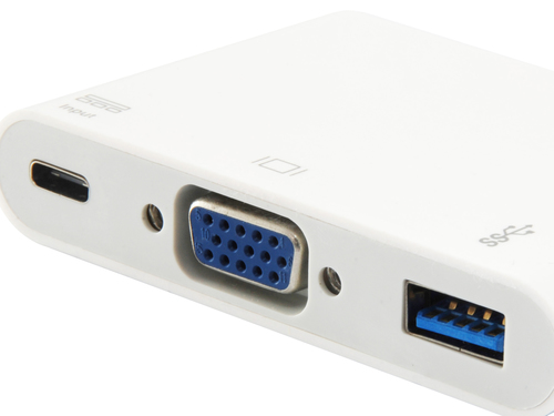 EQUIP LIFE ADAPTADOR USB-C PARA VGA USB A PD M/F — miniatura 5