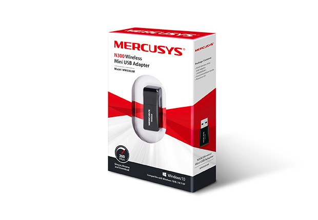 MERCUSYS MW300UM MINI ADAPTADOR USB WIRELESS N300 — miniatura 3