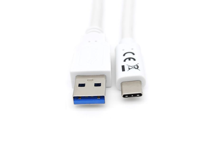 EQUIP CABO USB 3.2 GEN 1 C TO A CABLE M/M 5G TRANSFER 3ª 2.0MT  WHITE — miniatura 4