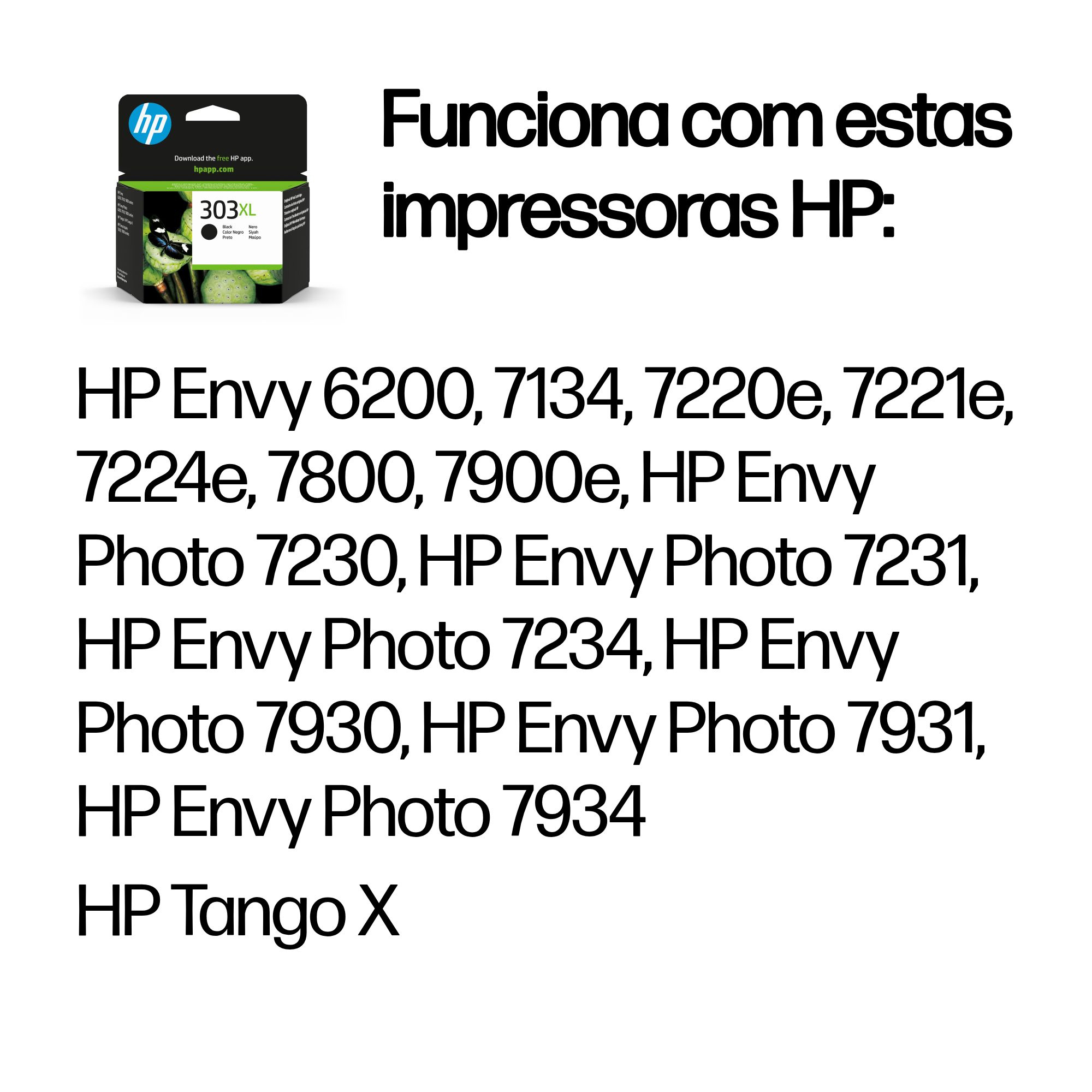 HP Tinteiro Original 303XL de elevado rendimento (Preto) — miniatura 2