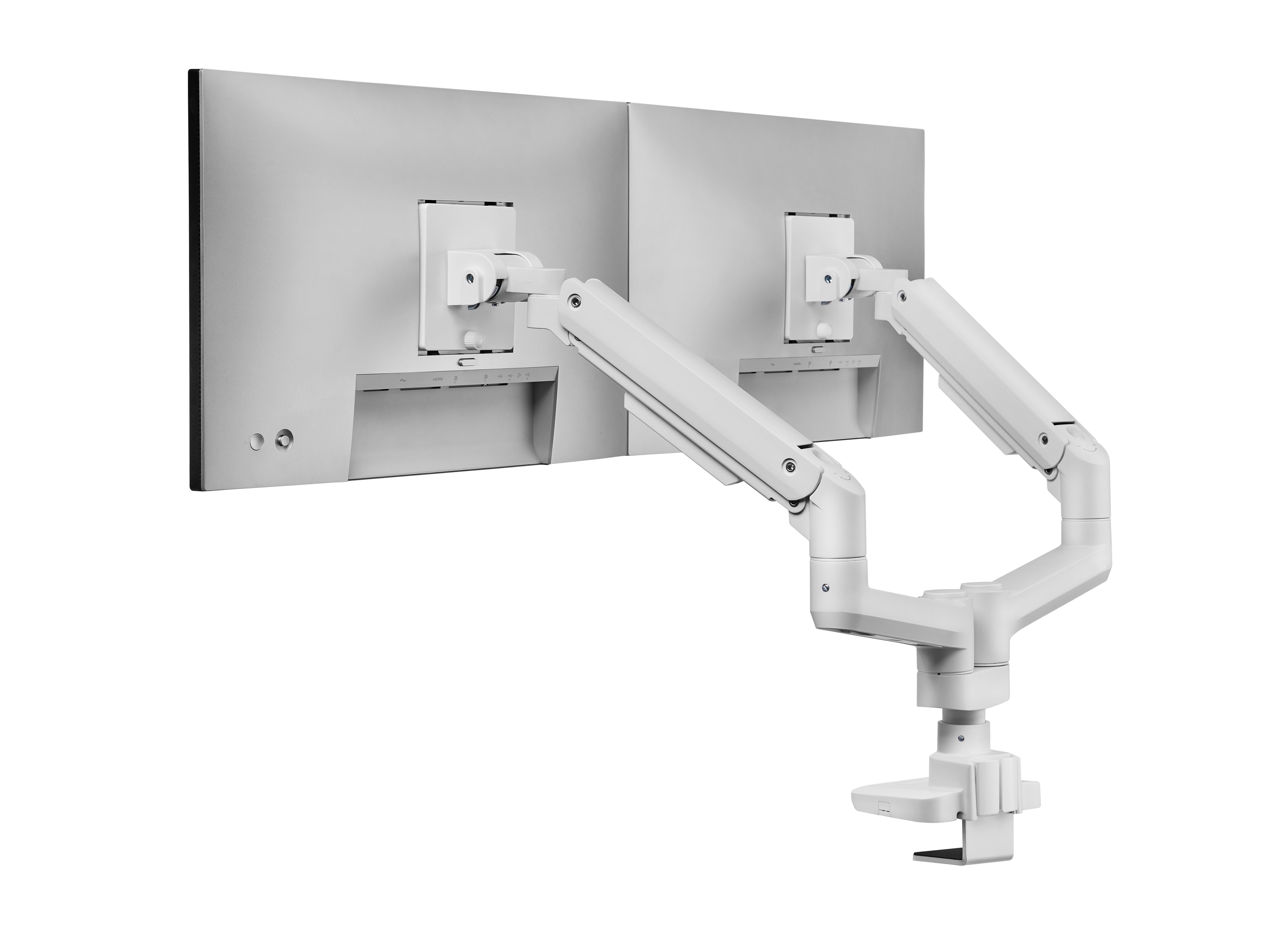 Equip Suporte de montagem de secretária para monitor duplo de 17“-35”, branco — miniatura 4