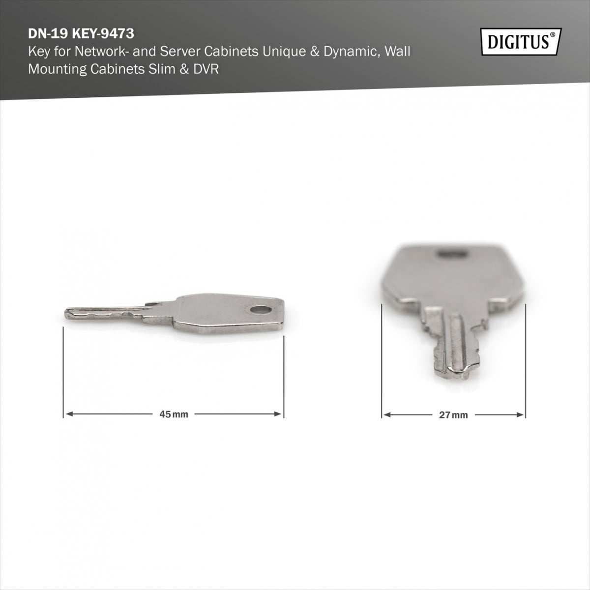 DIGITUS CHAVE P/BASTIDOR IP20 #PROMO FIM STOCK# — miniatura 4