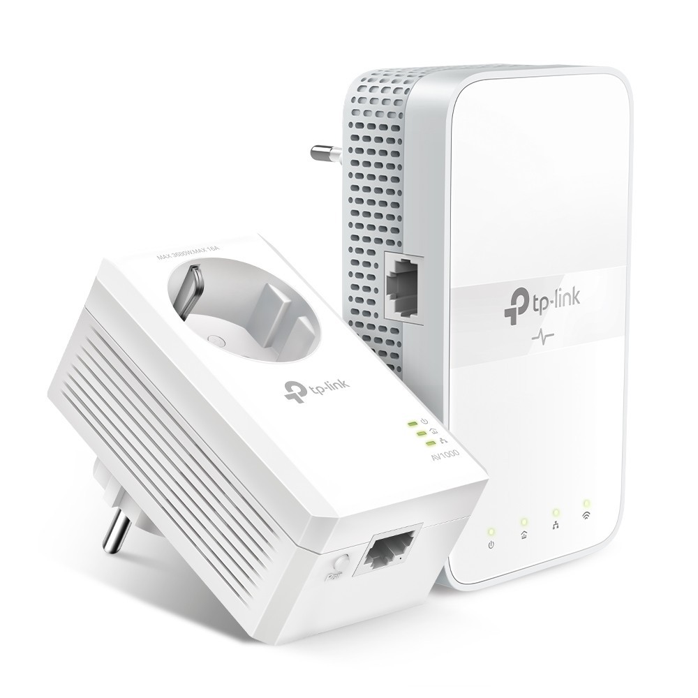 TP-LINK AV1000 GIGABIT PASSTHROUGH POWERLINE AC WI-FI KIT — miniatura 2