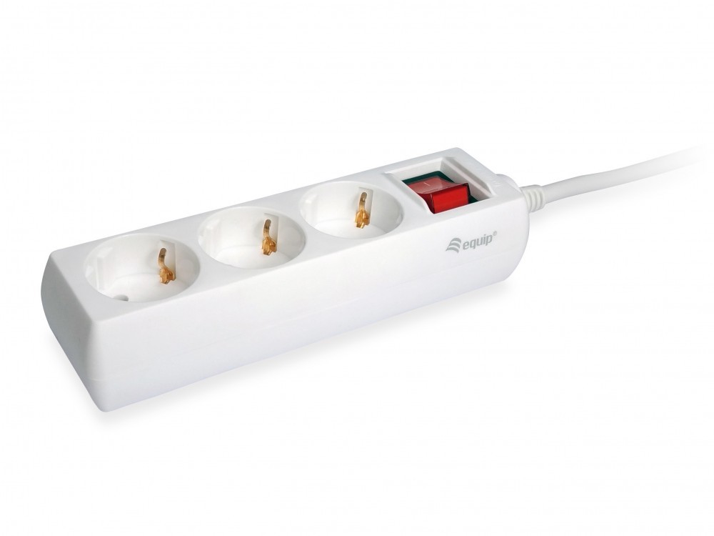 EQUIP LIFE EXTENSAO ELETRICA 3xSCHUKO C/INTERRUPTOR 1.5MT #PROMO# — miniatura 3