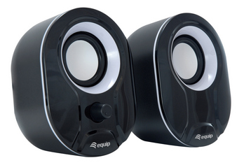 EQUIP LIFE MINI COLUNAS 6W USB CONTROLO SOM PRETO/BRANCO — miniatura 3