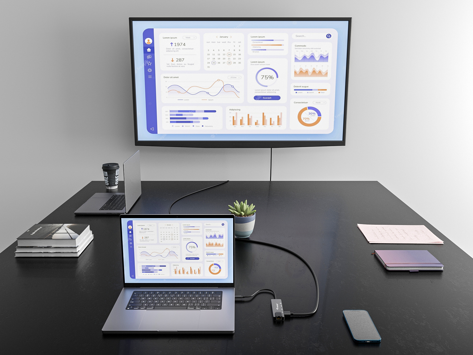 Equip Adaptador multifunções USB-C 5 em 1, HDMI , Gigabit LAN, USB 3.2 GEN1, 100W USB PD — miniatura 6