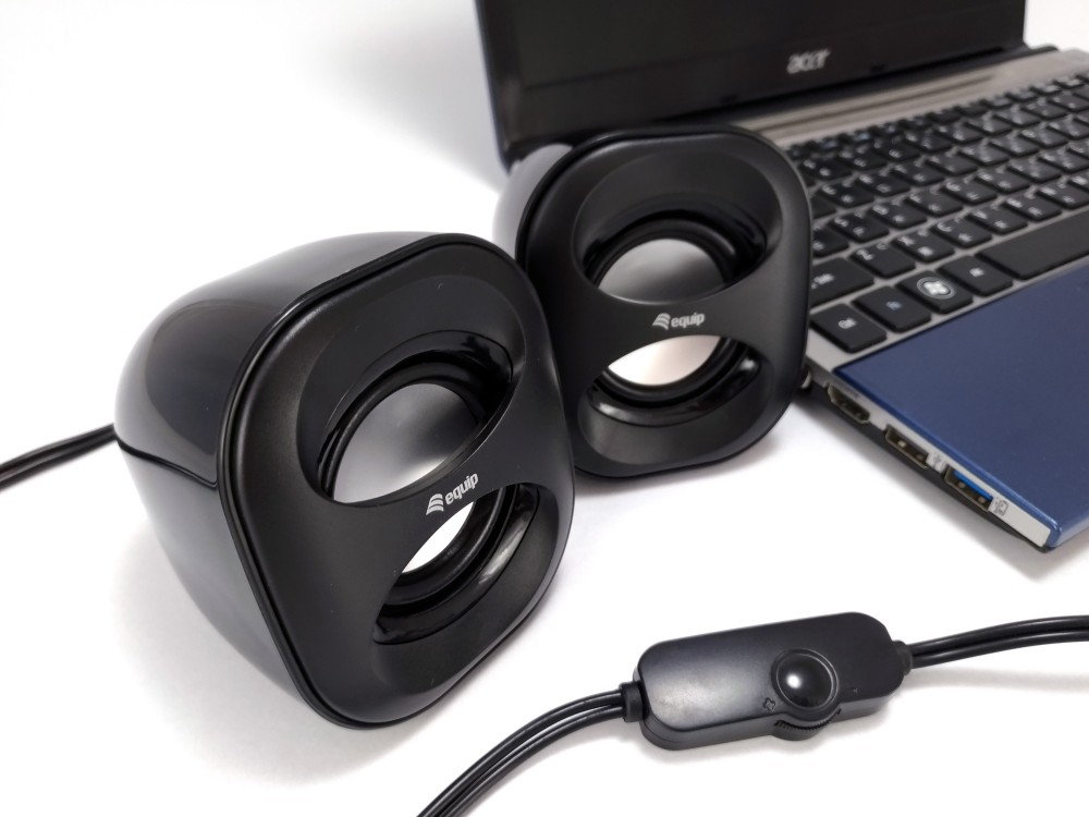 EQUIP LIFE MINI COLUNAS USB 6W SPEAKER PRETO — miniatura 4