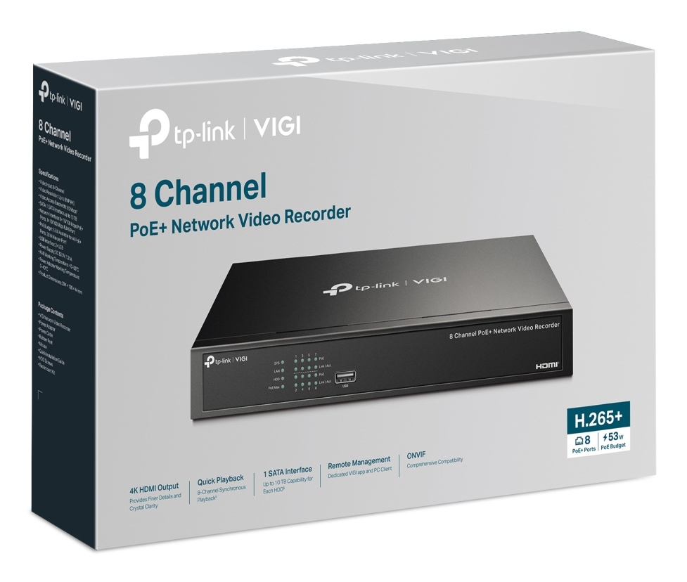 TP-Link VIGI NVR1008H-8P — miniatura 4