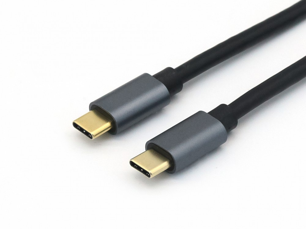 EQUIP CABO USB 3.2 GEN 2 C-C CABLE M/M 10G TRANSFER 5A 100W 0.5MT BLACK — miniatura 4