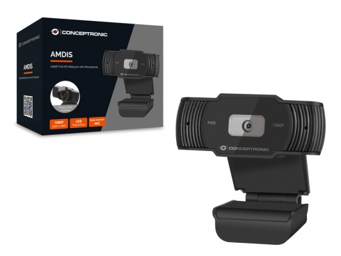 CONCEPTRONIC WEBCAM FULLHD (1920x1080) TAMPA PRIV FOCO FIXO NOISE-R #PROMO# — miniatura 4
