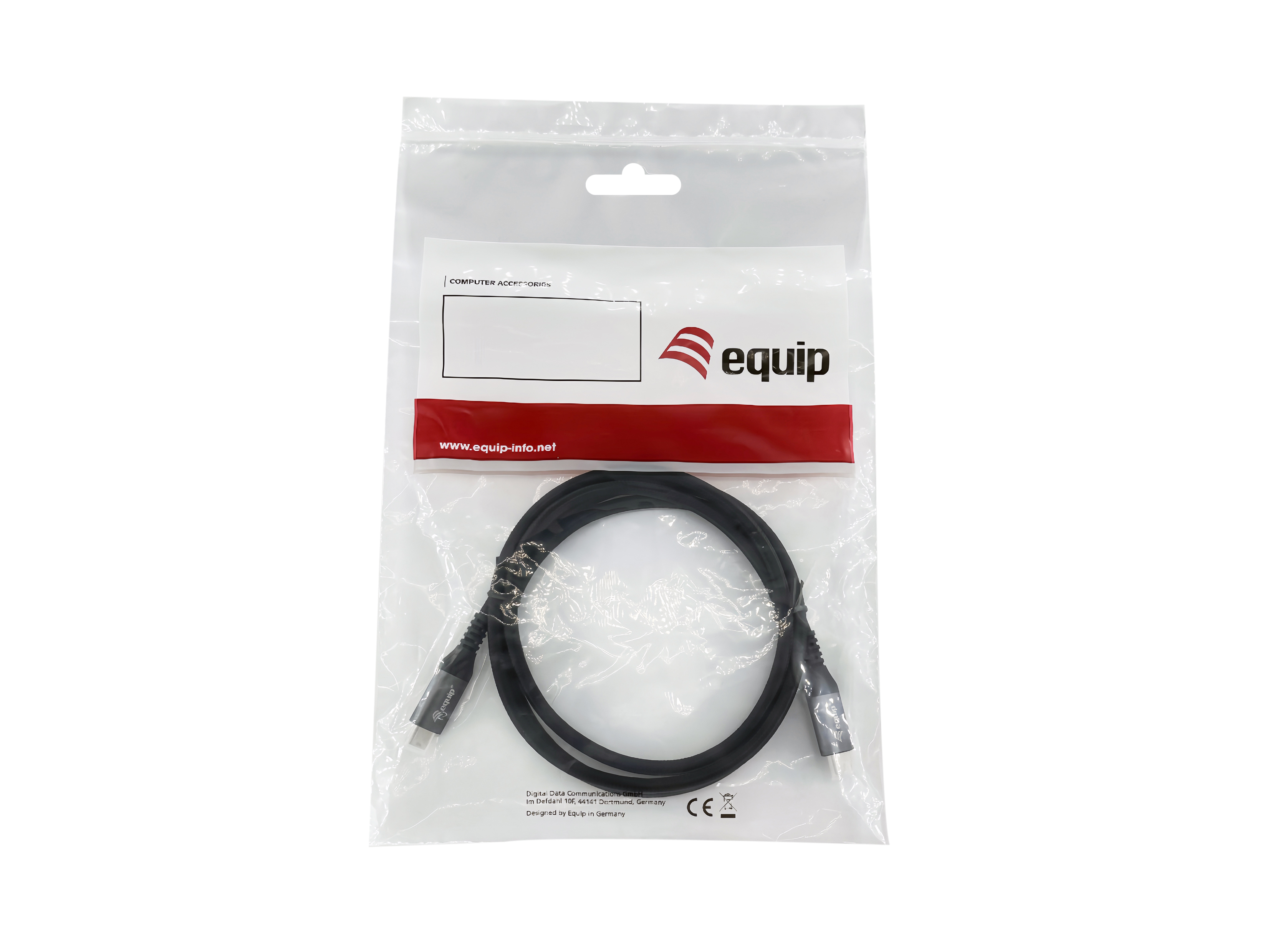 Equip 128383 Cabo USB 4 Gen 3 C para C, M/M, 2,0 m, PD3.1 240 W, 8K/60 Hz, 40 Gbps, preto — miniatura 7