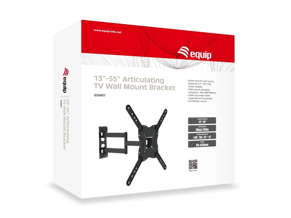 EQUIP ERGO SUPORTE PAREDE ARTICULADO 13" 55" 650407 — miniatura 5