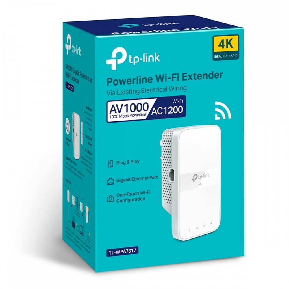 TP-LINK AV1000 GIGABIT POWERLINE AC1200 WI-FI EXTENDER — miniatura 3