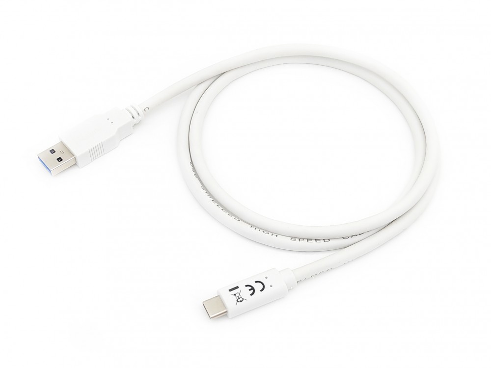 EQUIP CABO USB 3.2 GEN 1 C TO A CABLE M/M 5G TRANSFER 3ª 1.0MT WHITE — miniatura 2
