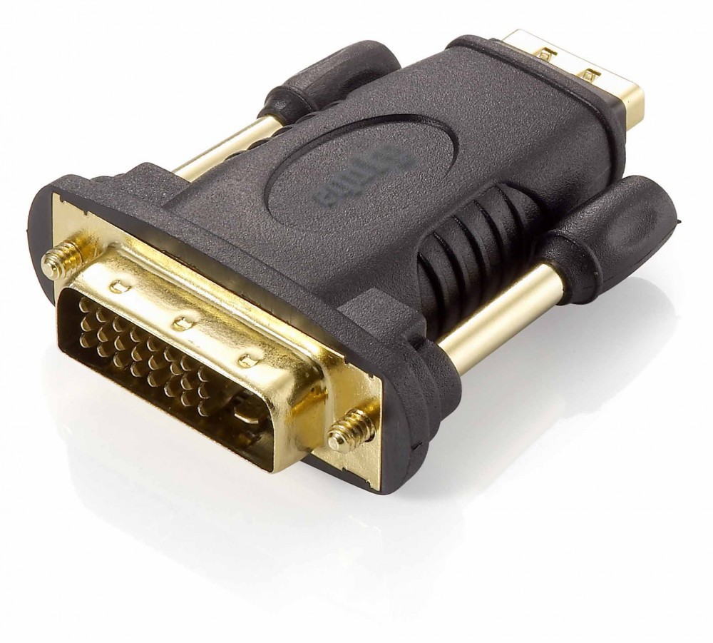 EQUIP ADAPTADOR DVI-D 24+1 HDMI M/F PRETO — miniatura 2