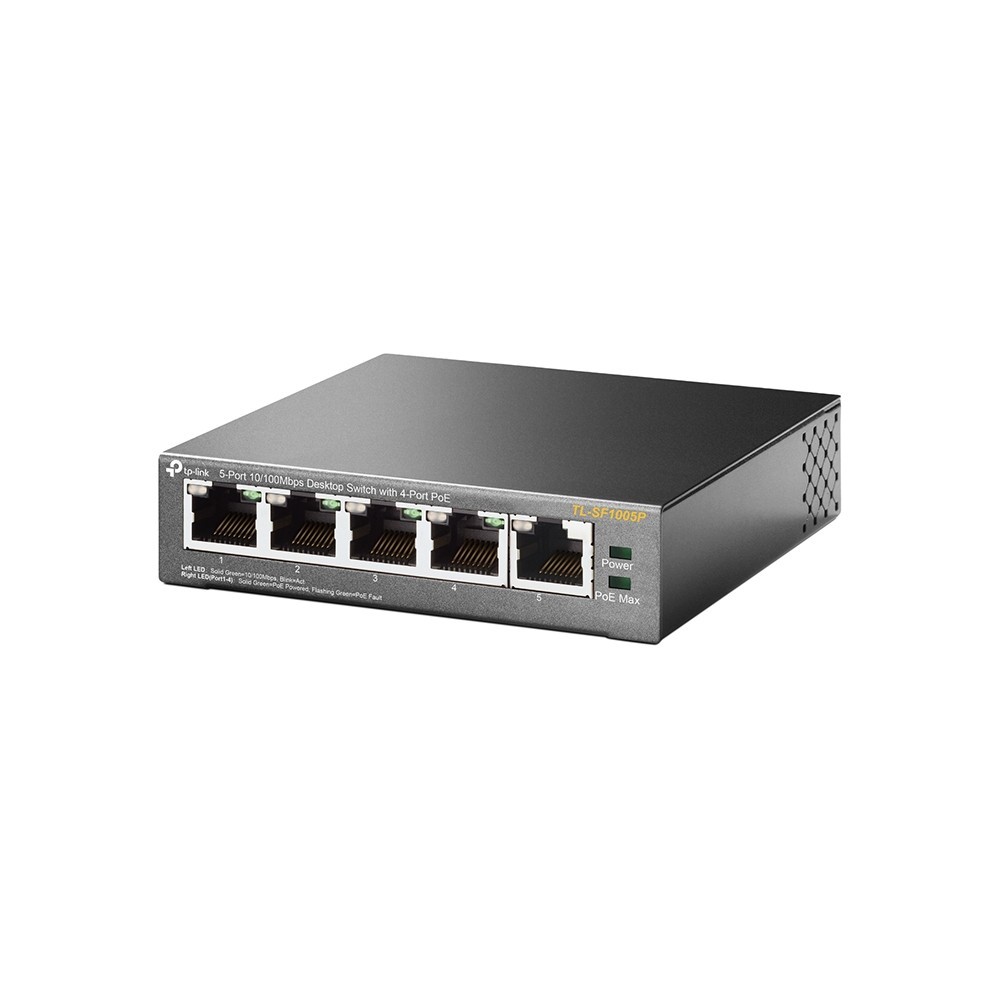 TP-LINK 5PORT 10/100MBPS POE TL-SF1005P — miniatura 5