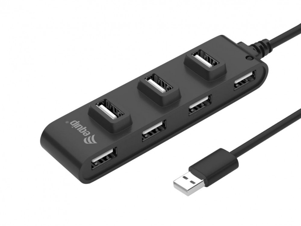 EQUIP LIFE HUB 7PORT USB C/ ALIMENTAÇÃO BLACK #PROMO 2026# — miniatura 2