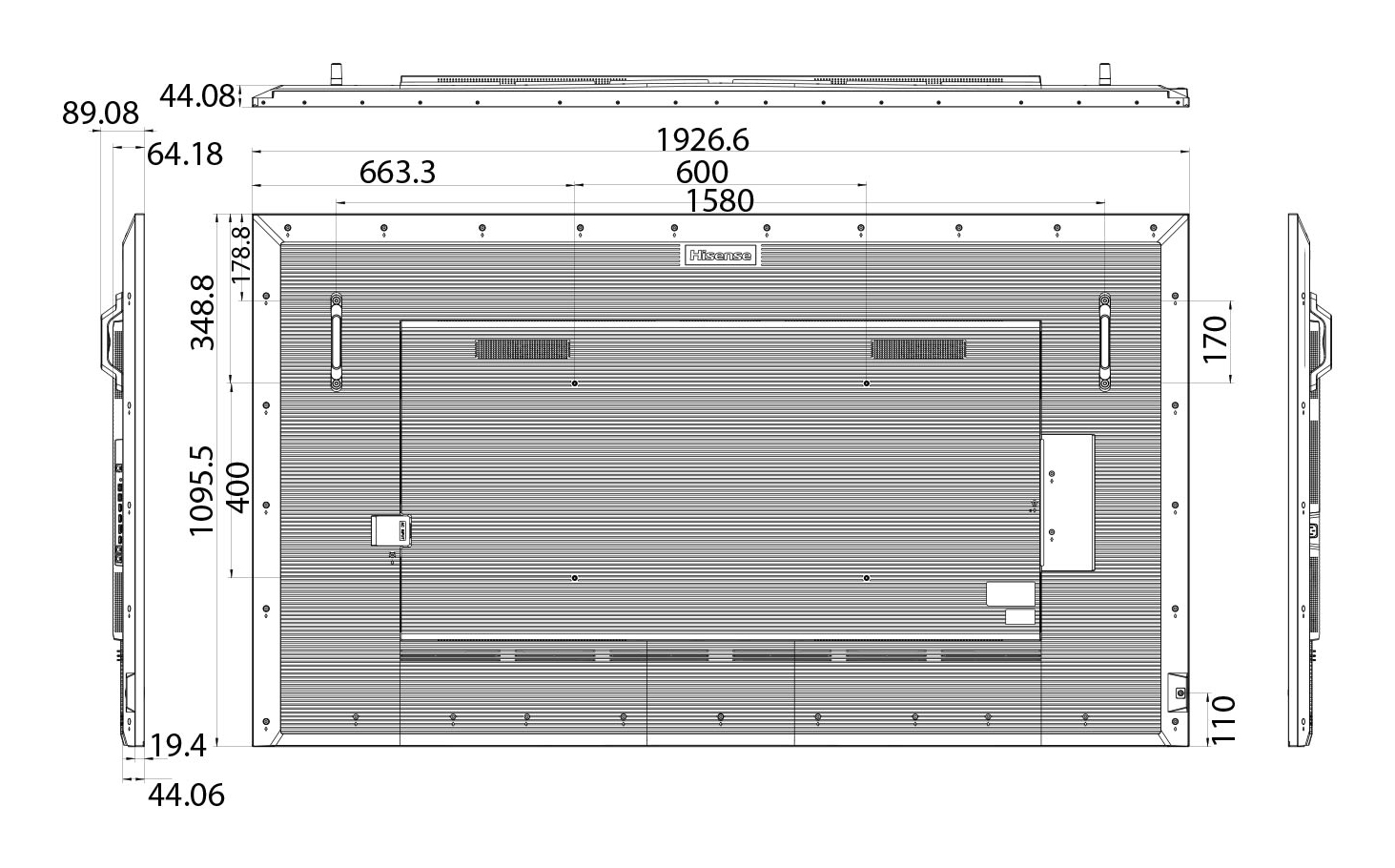 Hisense 86” 4K IPS UHD Digital Signage Display - 24/7 Operation — miniatura 7
