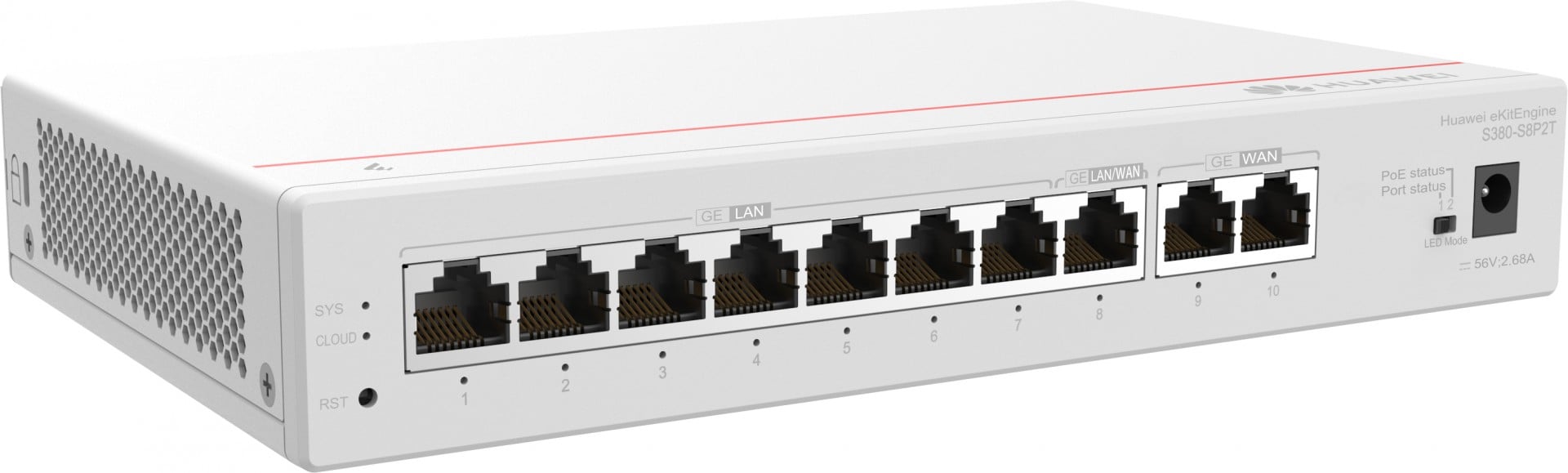HUAWEI GATEWAY S380-S8P2T GIGABIT ETHERNET (10/100/1000) POE #PROMO FIM STOCK# — miniatura 2