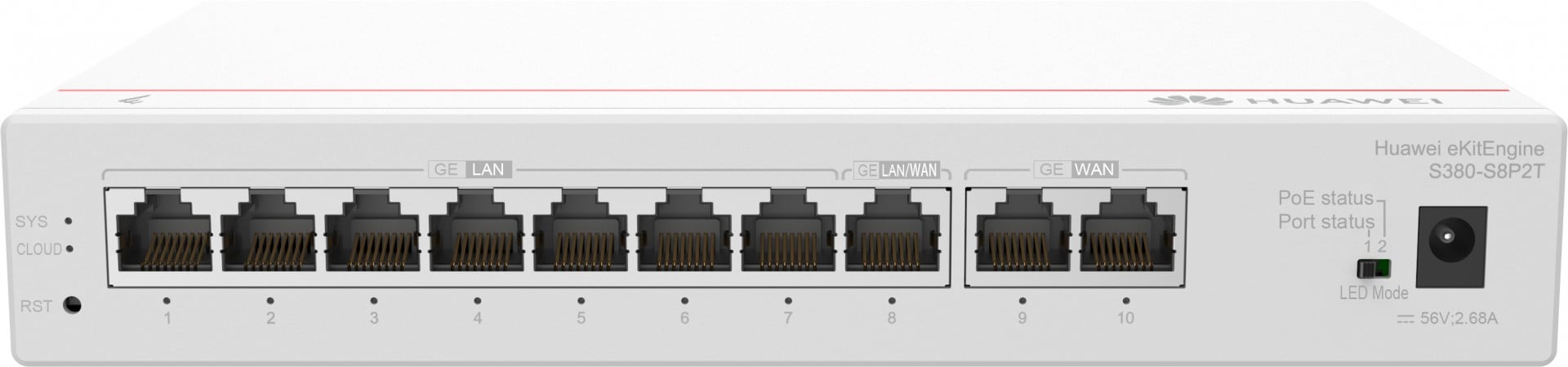 HUAWEI GATEWAY S380-S8P2T GIGABIT ETHERNET (10/100/1000) POE #PROMO FIM STOCK# — miniatura 3