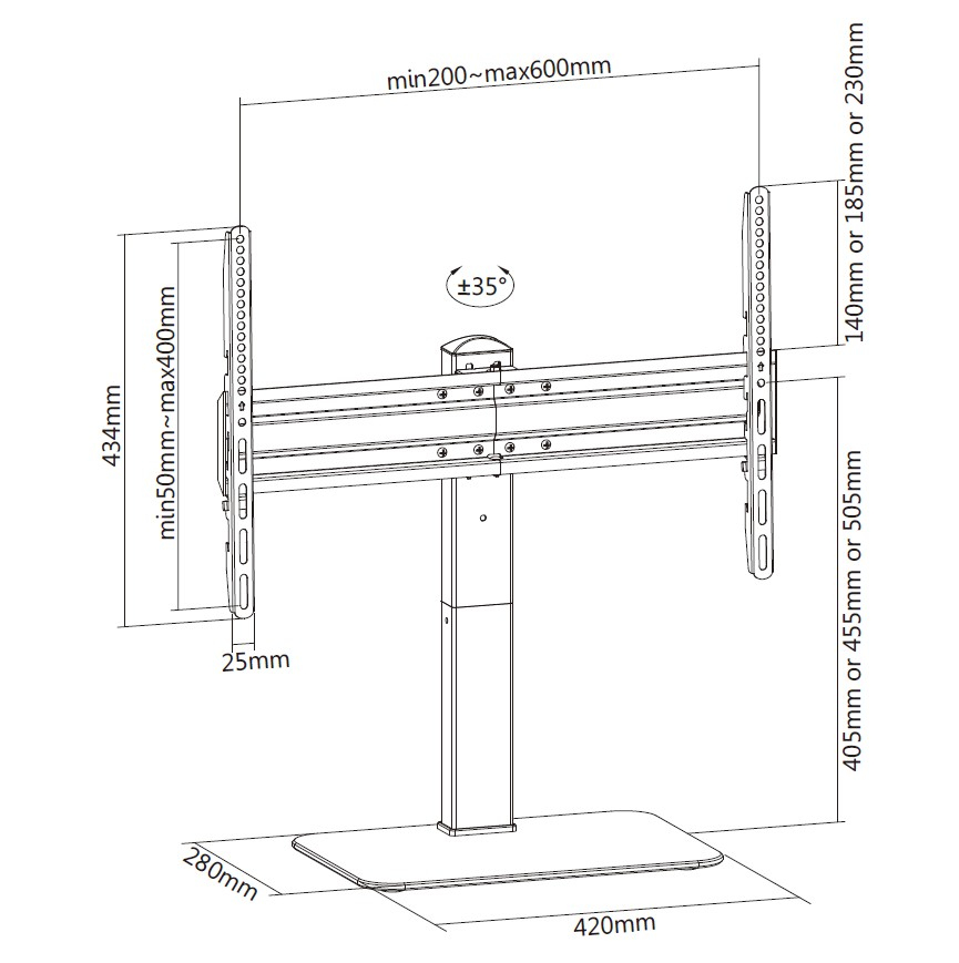 Equip Suportes de TV universais de 37"-70” — miniatura 10