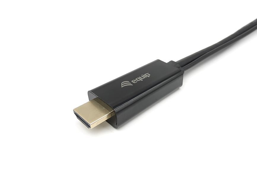EQUIP ADAPTADOR HDMI / DISPLAYPORT M/F PRETO — miniatura 3