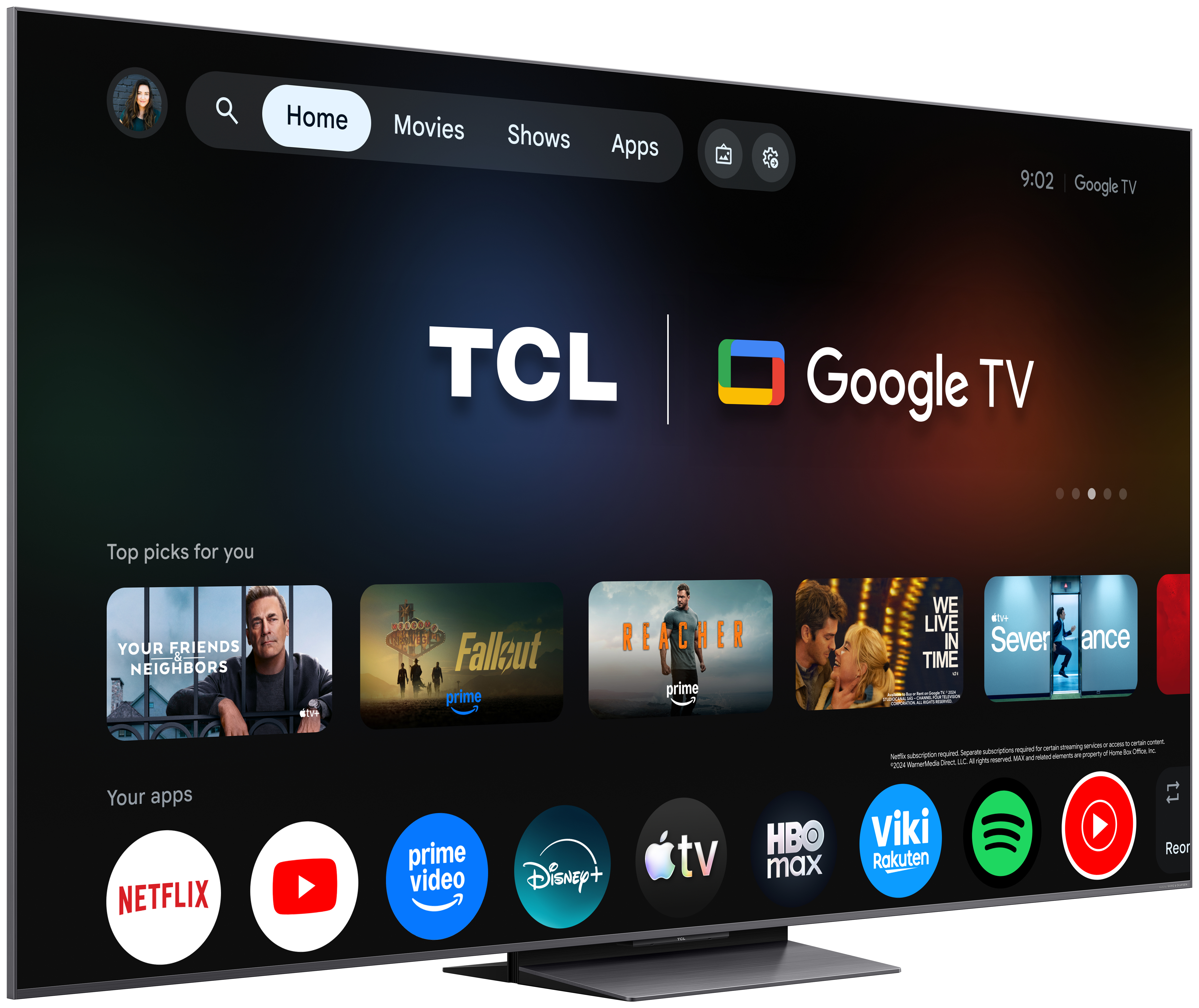 TCL C8L Televisão Smart TV Series 65C8L (2026) 65"/165,1cm SQD-Mini LED 4K UHD Google TV — miniatura 5