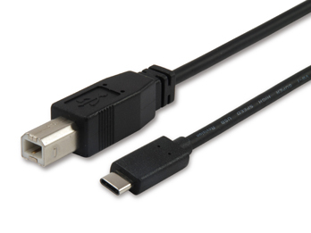 EQUIP CABO USB 2.0 B-C M/M 1MT PRETO — miniatura 2