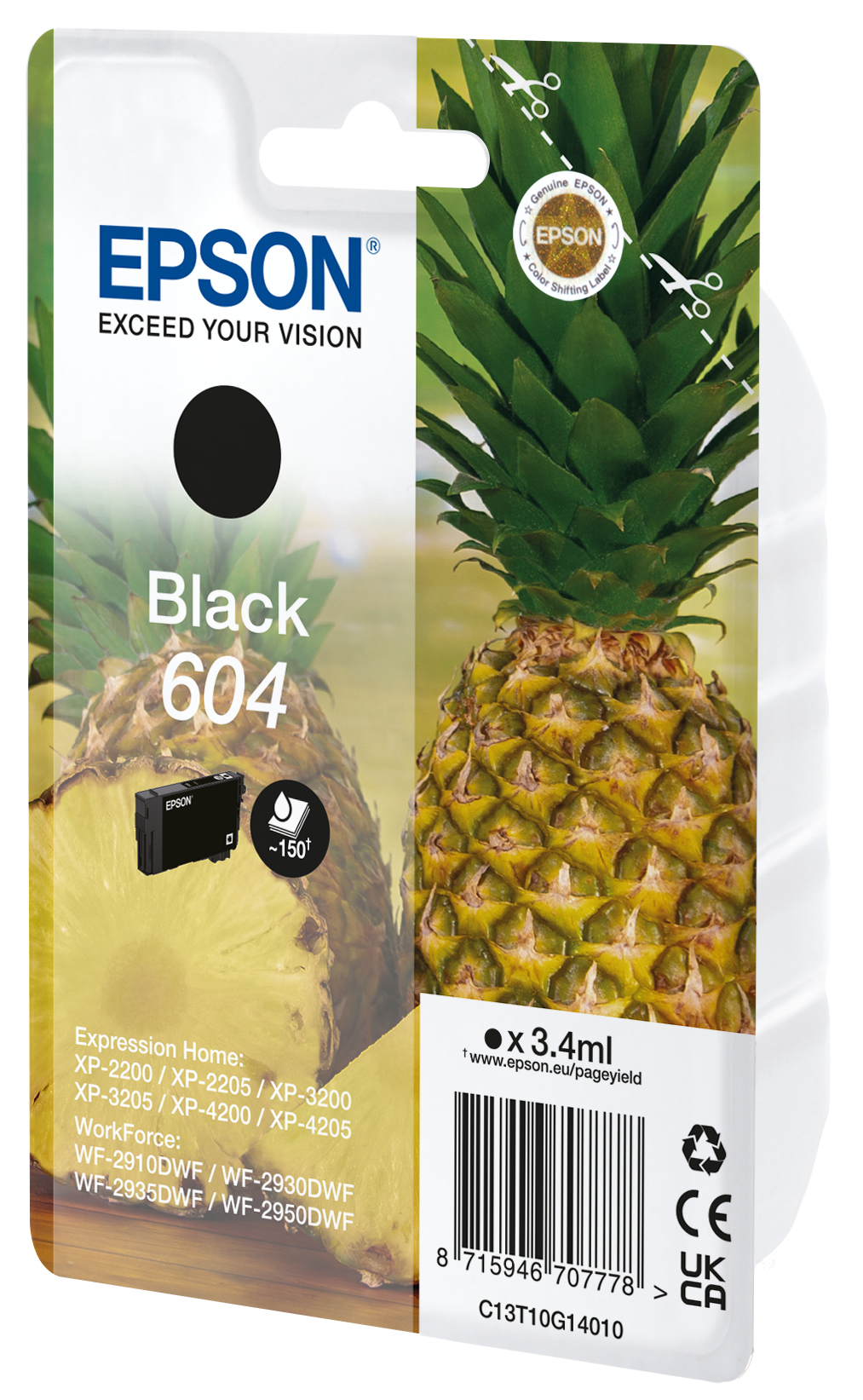 Epson Singlepack Black 604 Ink