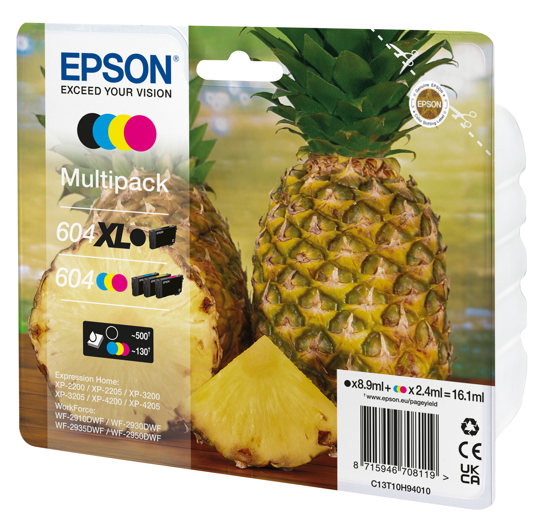 Epson Multipack 4-colours 604 XL Black/Std