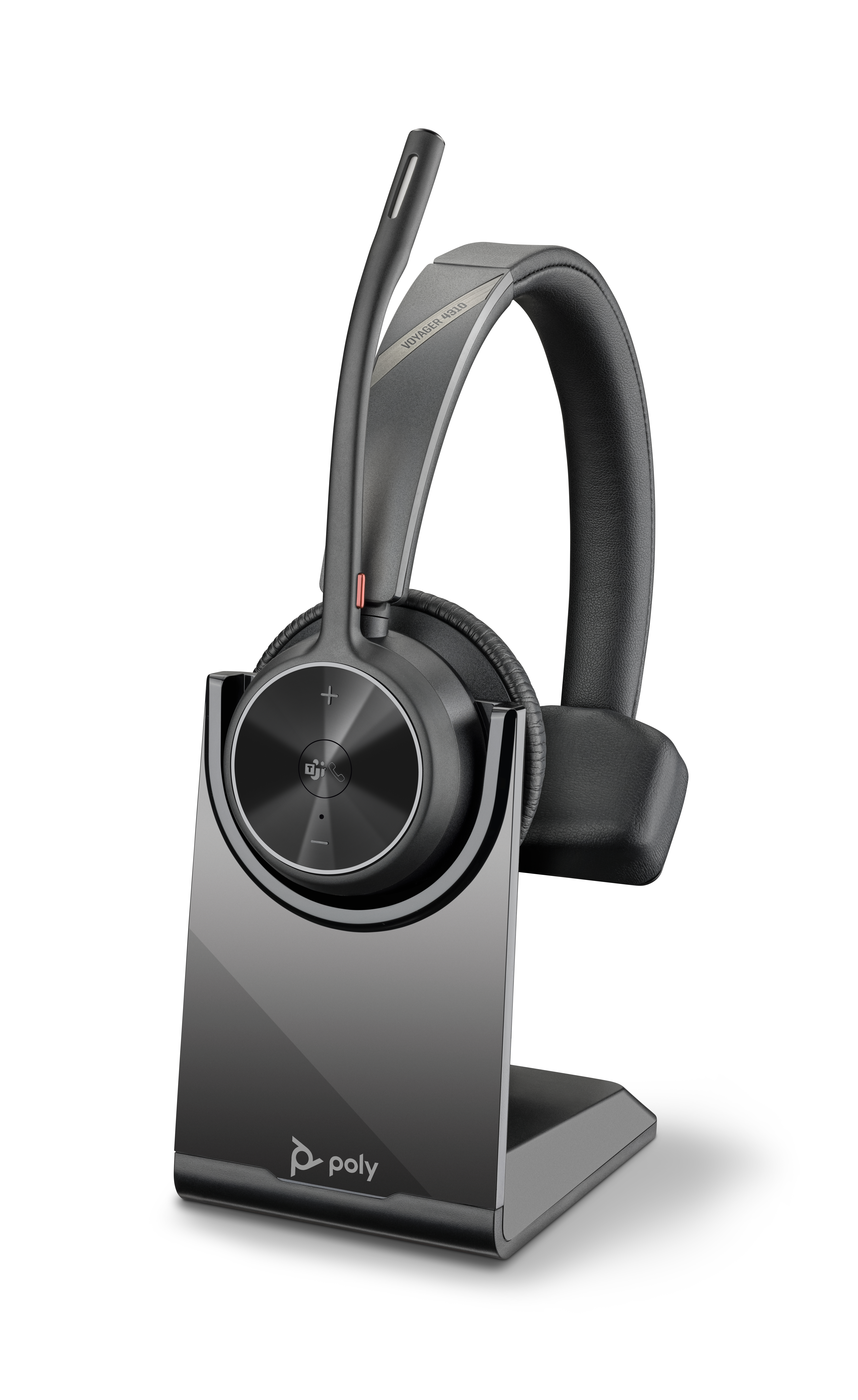 HP Poly Headset Poly Voyager 4310-M USB-C certificado para Microsoft Teams + Dongle BT700 + Base de carregamento
