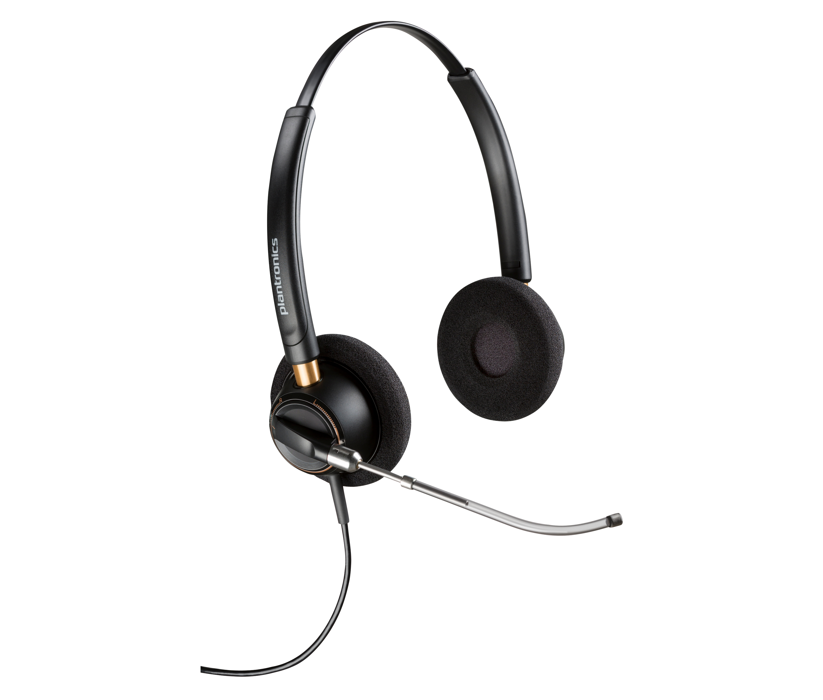 HP Poly Headset binaural Poly EncorePro 520V + Tubo de voz + Quick Disconnect